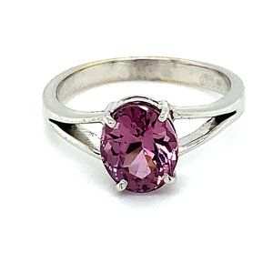 Tunduru Spinel 2.80ct Solid 18K White Gold Ring